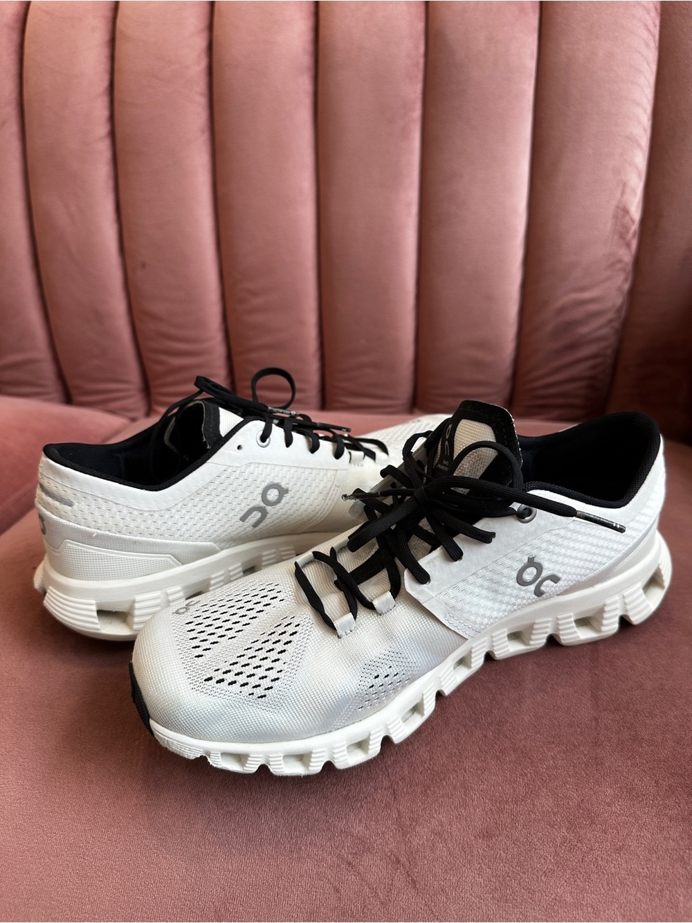 On Cloud White & Black Running Shoes
